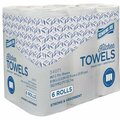 Chesterfield Leather Kitchen Roll Towels, White, 4PK CH3752288